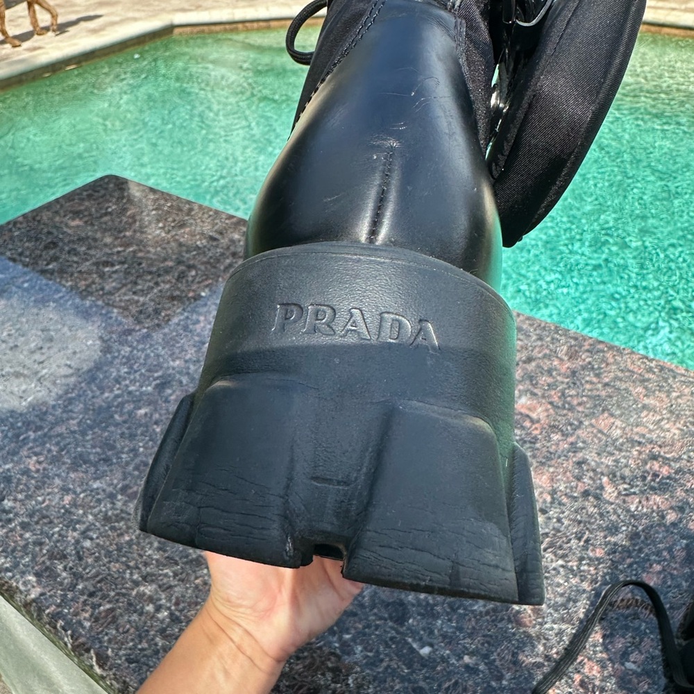 Prada Black Combat Boots - Picture 9 of 13